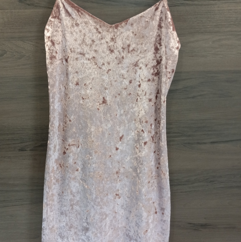 Velvet mini dress